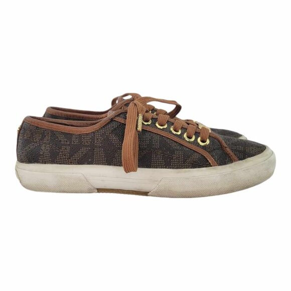 MICHAEL Michael Kors Boerum SIgnature Casual Lace Up Sneakers Sz 5M - Brown - Picture 11 of 11